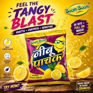 Boom Boom Nimbu Pachak | Lemon Digestive Candy | Chatpata Pachak Goli | Pack of 60